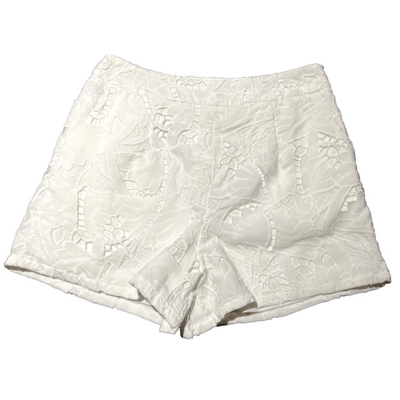 TCEC Pants - TCEC White Eyelet Lace Overlay Shorts Lined NWOT NEW SIZE SMALL Easter